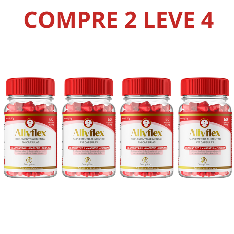 AlivFlex Original 60 Cápsulas - Suplemento Articular Completo - Frete Grátis