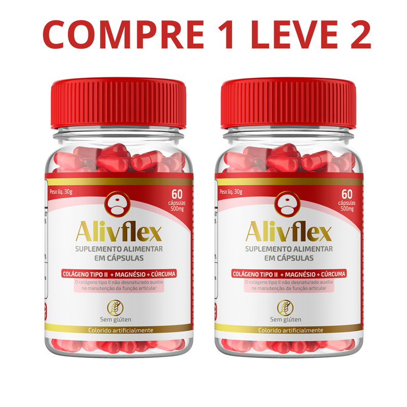 AlivFlex Original 60 Cápsulas - Suplemento Articular Completo - Frete Grátis