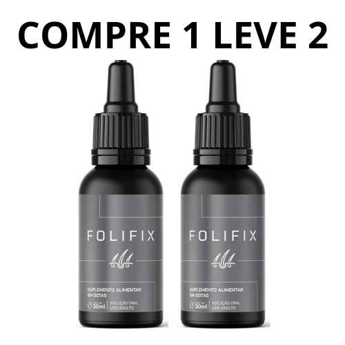 Folifix 30ml - Transforma Seu Cabelo Na Sua Melhor Versão - Compre 1 Leve 2 + Frete Grátis