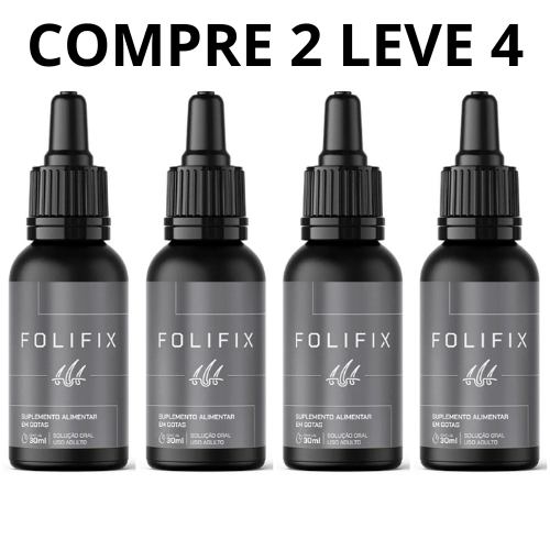 Folifix 30ml - Transforma Seu Cabelo Na Sua Melhor Versão - Compre 1 Leve 2 + Frete Grátis