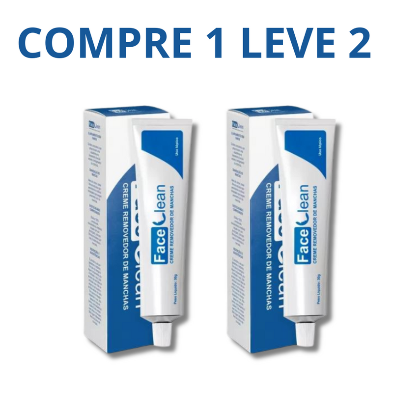 Face Clean - Combate as Manchas e Melasma - Compre 1 Leve 2 + Frete Grátis