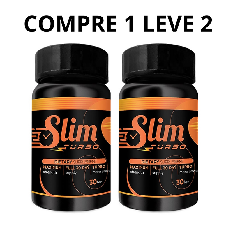 Slim Turbo 30 Cápsulas - Emagreça de Forma Saudável - Frete Grátis
