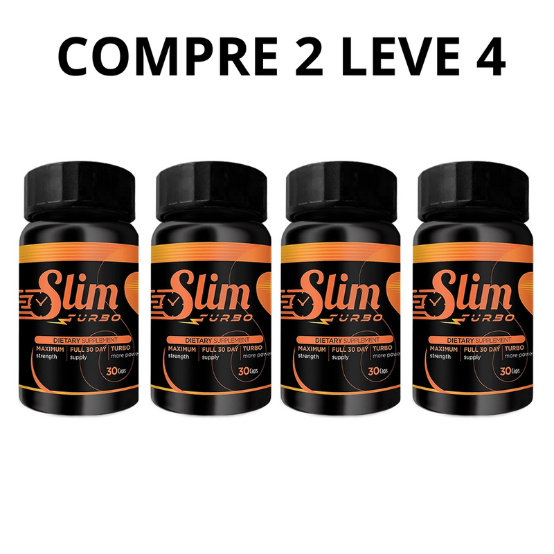 Slim Turbo 30 Cápsulas - Emagreça de Forma Saudável - Frete Grátis