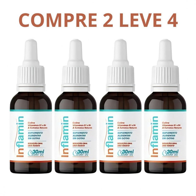 Inflamin Gotas 30ML - Aliado No Combate Ao Refluxo - Compre 1 Leve 2 + Frete Grátis