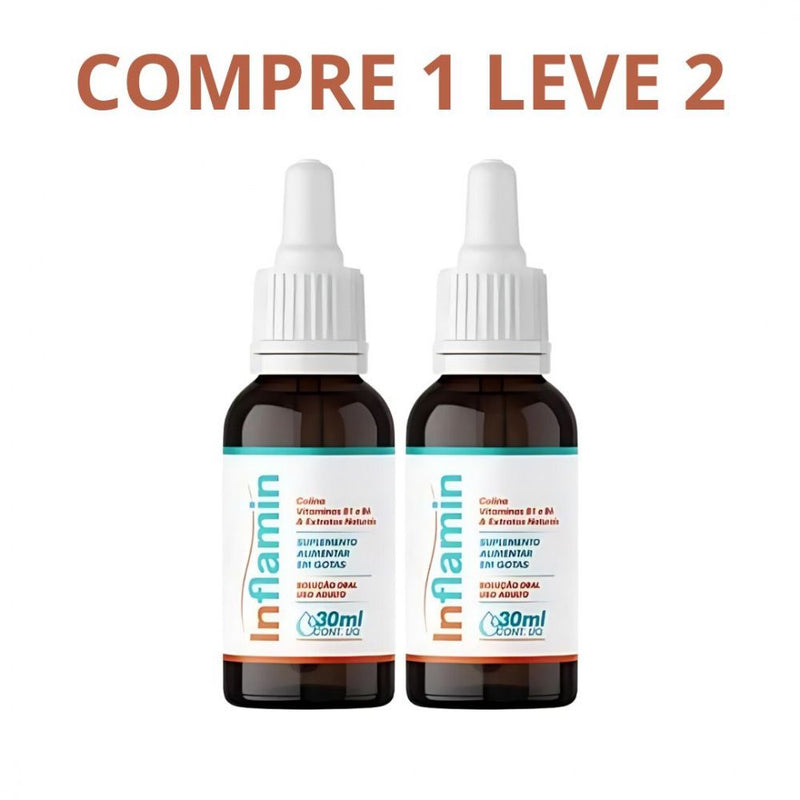 Inflamin Gotas 30ML - Aliado No Combate Ao Refluxo - Compre 1 Leve 2 + Frete Grátis