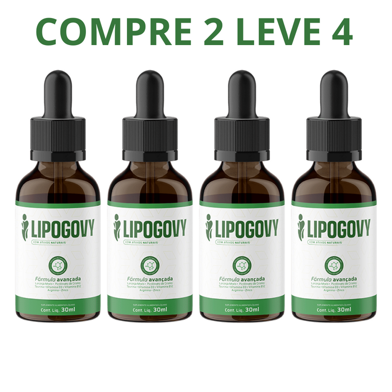 Lipogovy 30 ML - Redução de Medidas + Frete Grátis