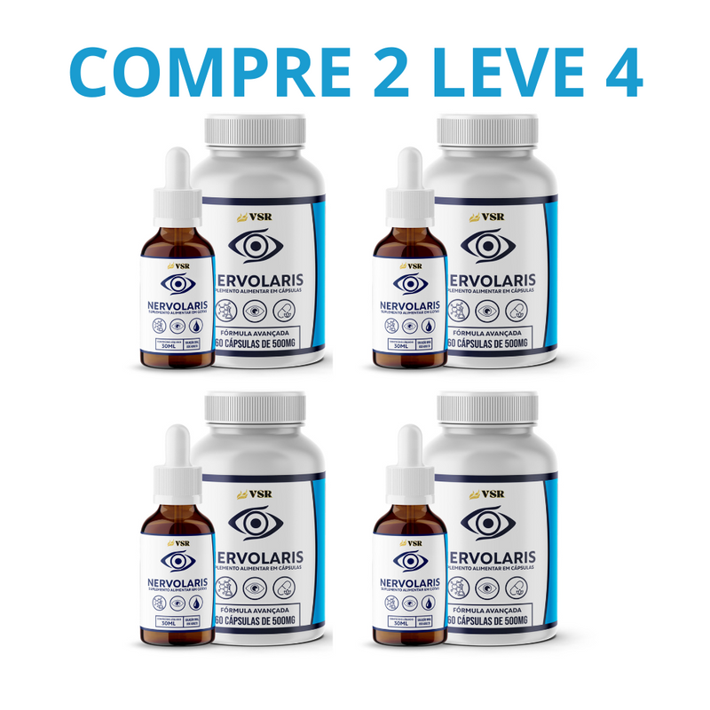 Nervolaris 60 Capsulas - Cuidado Natural Para Seus Olhos + Frete Grátis