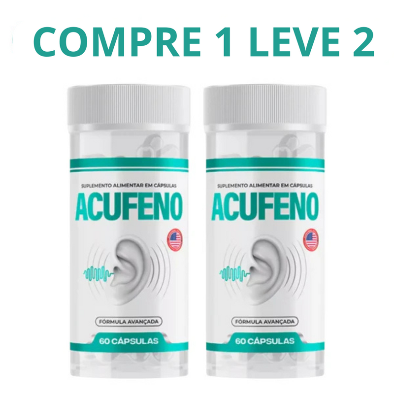 Acufeno 60 Cápsulas - Compre 1 Leve 2 + Frete Grátis