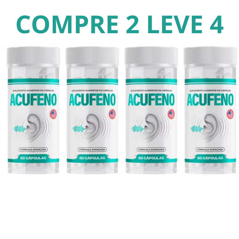 Acufeno 60 Cápsulas - Compre 1 Leve 2 + Frete Grátis