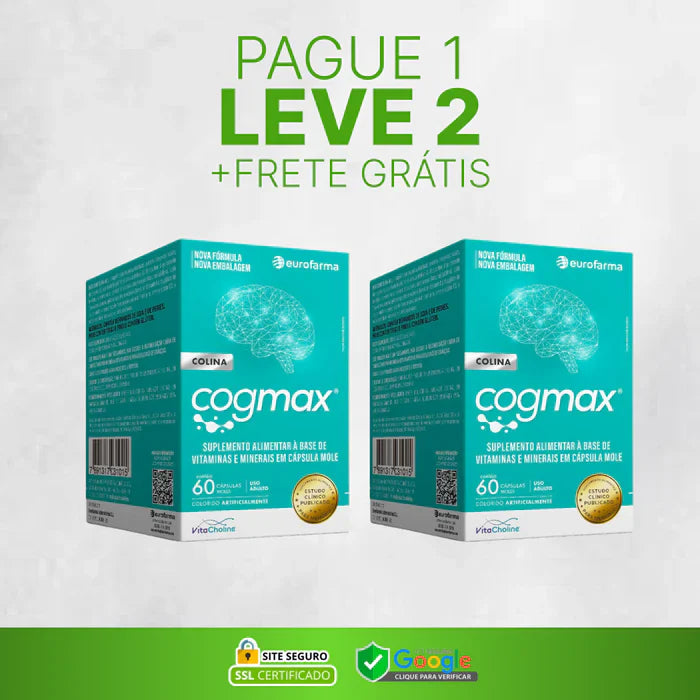 Cogmax 60 Cápsulas - Compre 1 Leve 2 + Frete Grátis